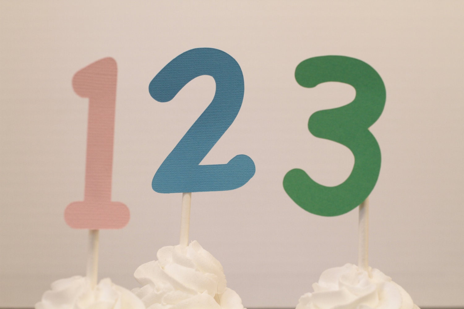 Number Cupcake Toppers