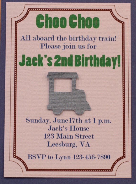 Train Birthday Invitations Il_570xn