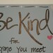 Beautiful 8x8 hand-painted canvas.  Slate blue with black lettering and silver accents