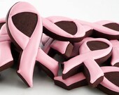 Decorated Cookies -Awareness Ribbons - Breast Cancer Awareness Ribbons