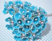 Forget Me Nots Flowers - Ocean Blue