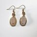 White Crystal Druzy Earrings Wire Wrapped