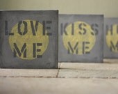 Love Me, 8 X 8, Original Acrylic Painting, St. Valentine Gift