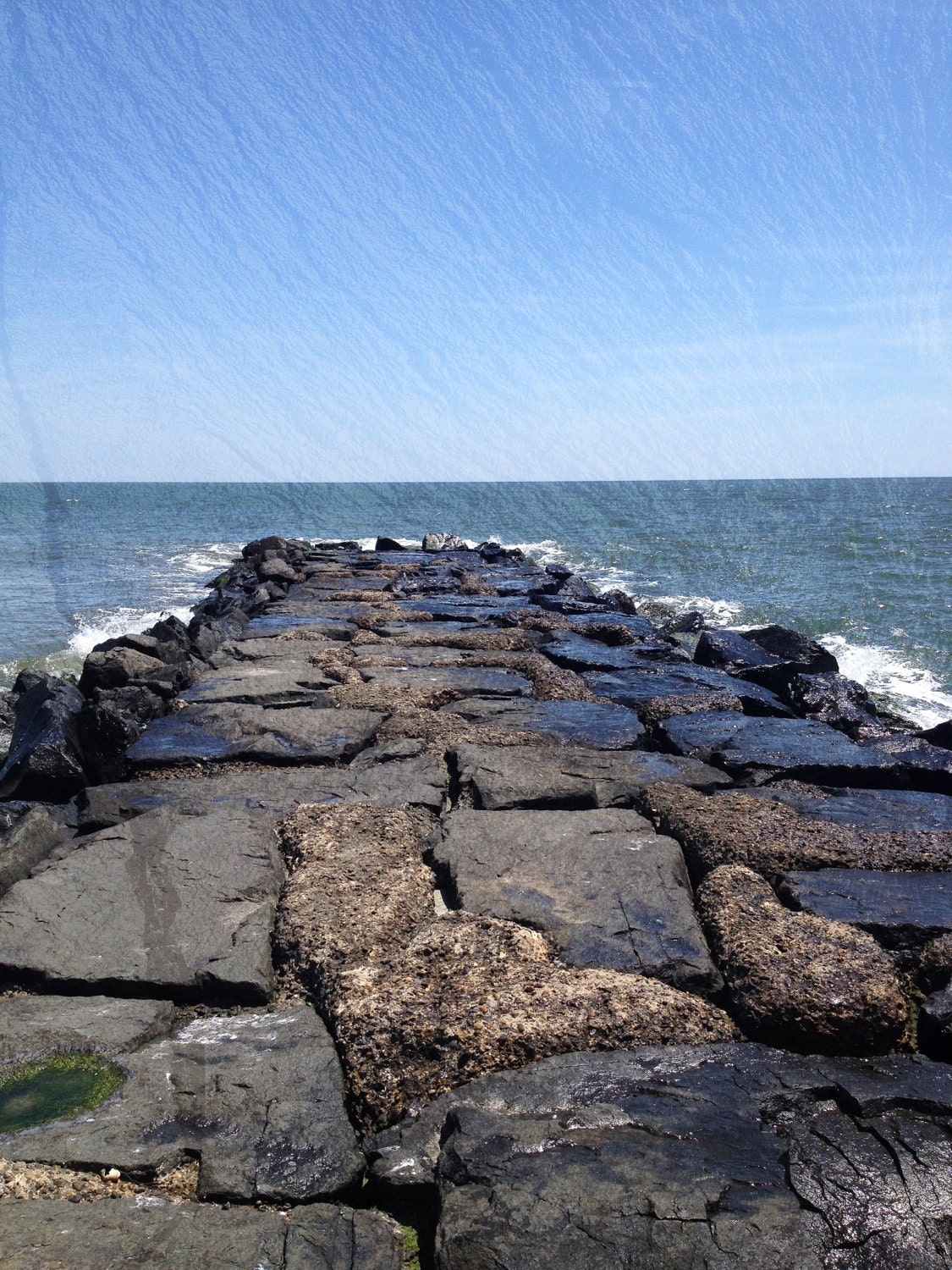 Ocean City On The Rocks Art Photo Print