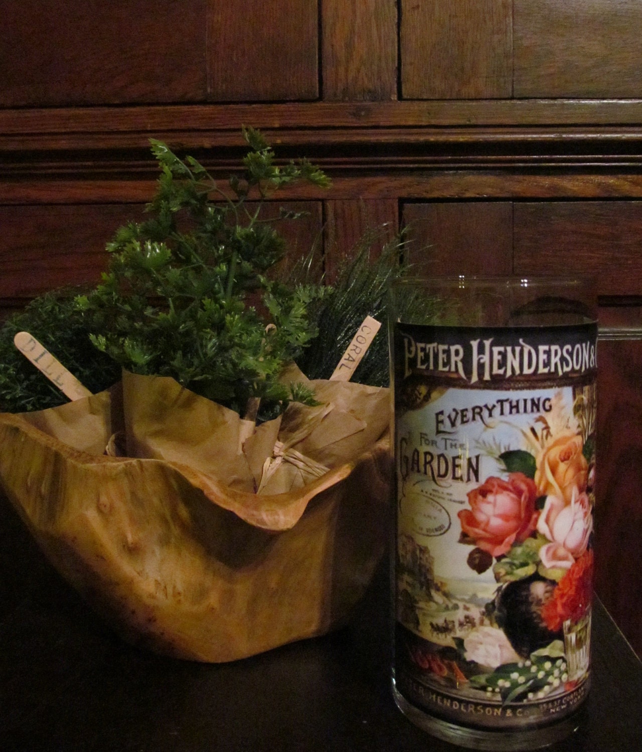 Seed and Flower Candleholder