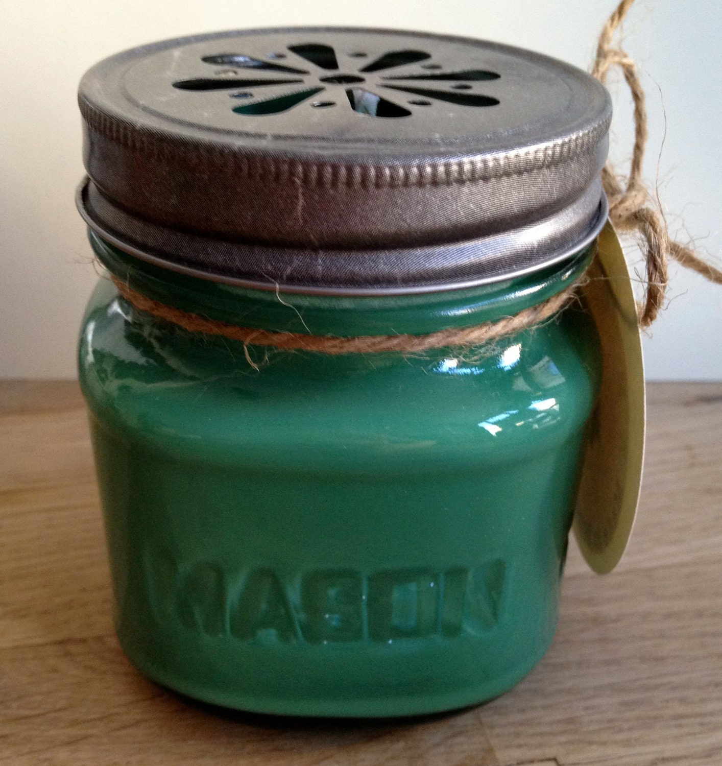 Basil and Herb Soy Candle 8oz Mason Jar