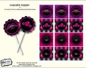 Masquerade Cupcake Toppers, Tags - Digital File Il_170x135