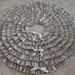 Shabby Ruffle Linen Christmas Tree Skirt 56"