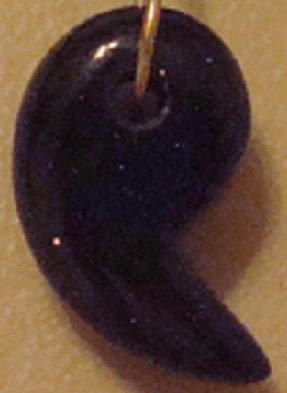 Sparkly Black Pendant--It May be Little but It's Got Something to Say