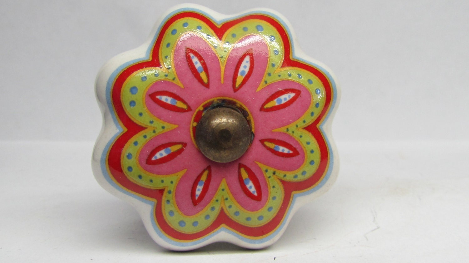 Pink Green & Red Wine Bottle Stopper