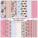 Vintage Rose Scrapbook Paper Bundle (Cath Kidson, Shabby Chic Style) for Digital Scrapbooking & Crafts, Instant Download