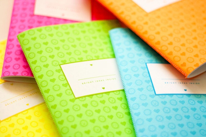 Notebook Set of 5 - Bright Ideas, Rainbow Deluxe