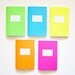 Notebook Set of 5 - Bright Ideas, Rainbow Deluxe