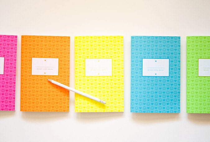 Notebook Set of 5 - Bright Ideas, Rainbow Deluxe