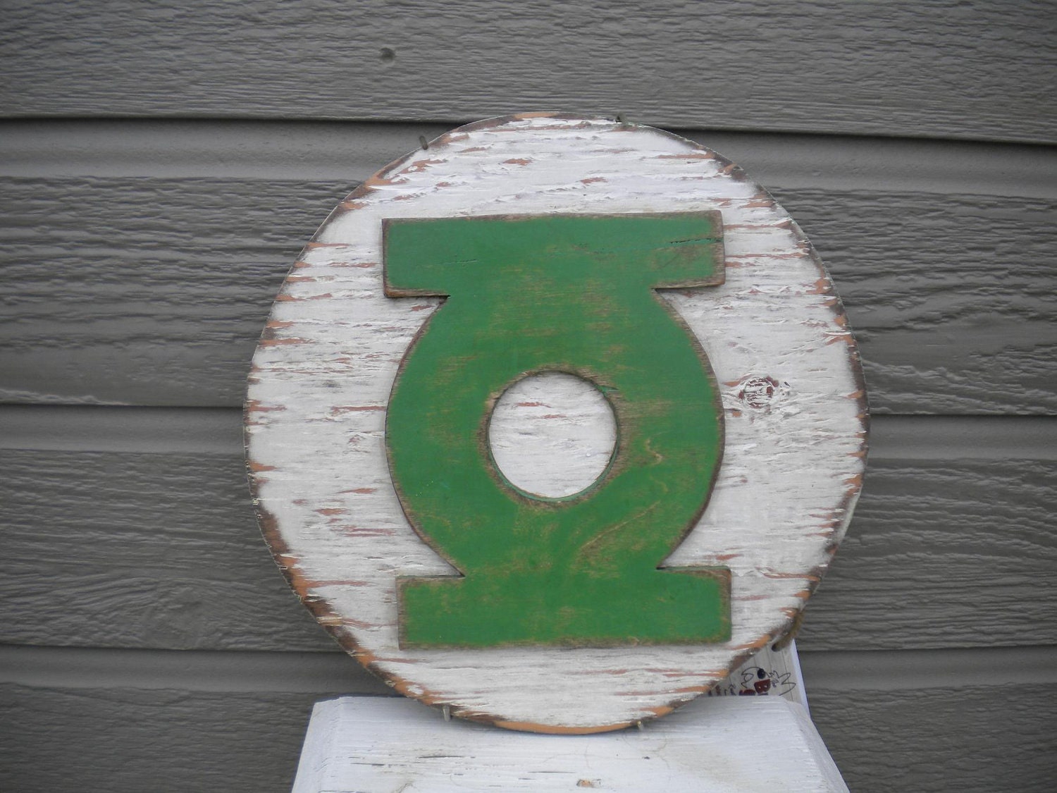 Green Super Hero Lantern Sign