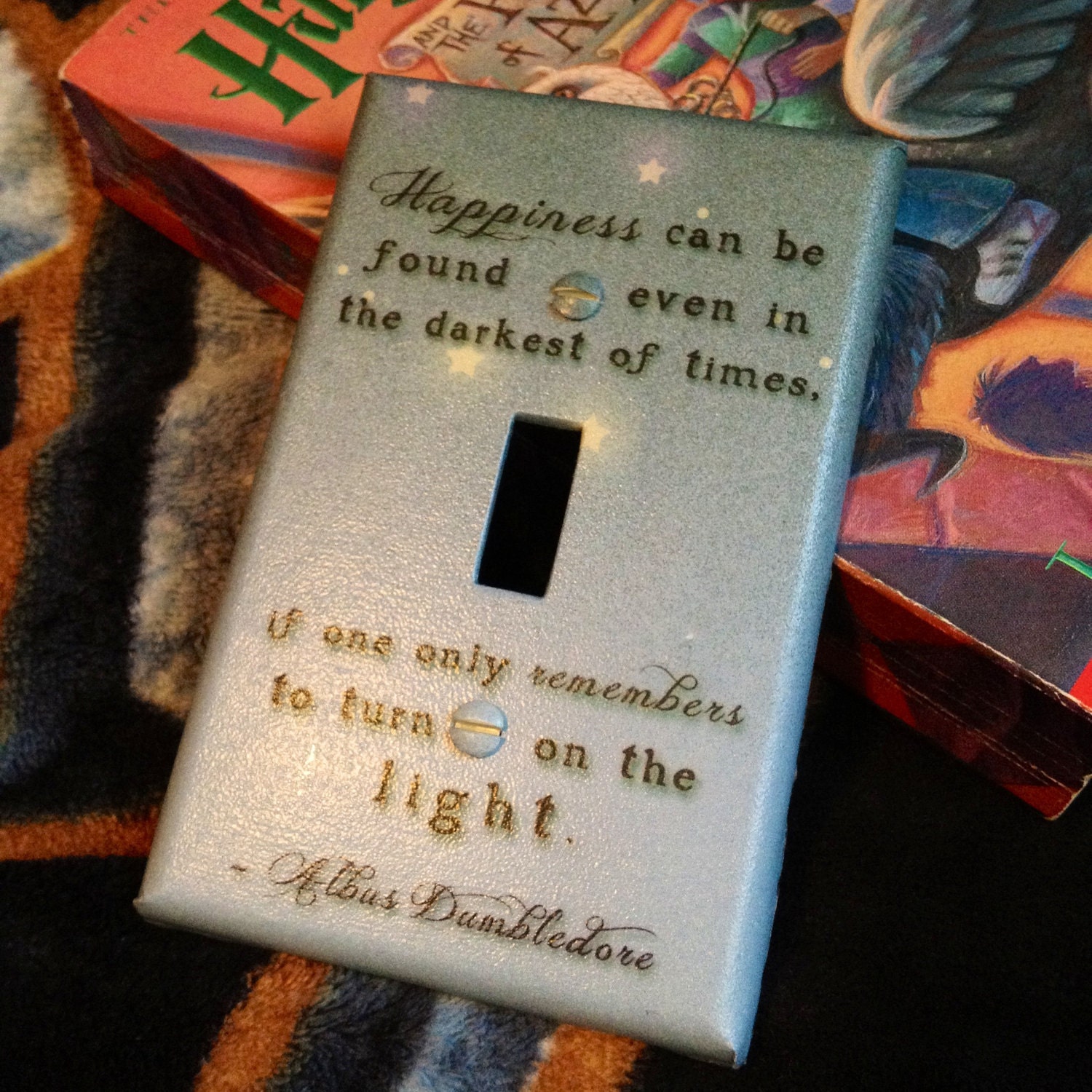 Harry Potter Inspired "Turn On The Light" Switch Plate