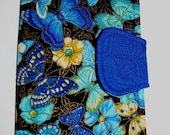eReader Cover, Kobo Vox Cover, Kobo Touch Cover, Kindle Cover, Kindle Fire Cover, Kindle Touch Cover - Book Style- Blue Butterflies