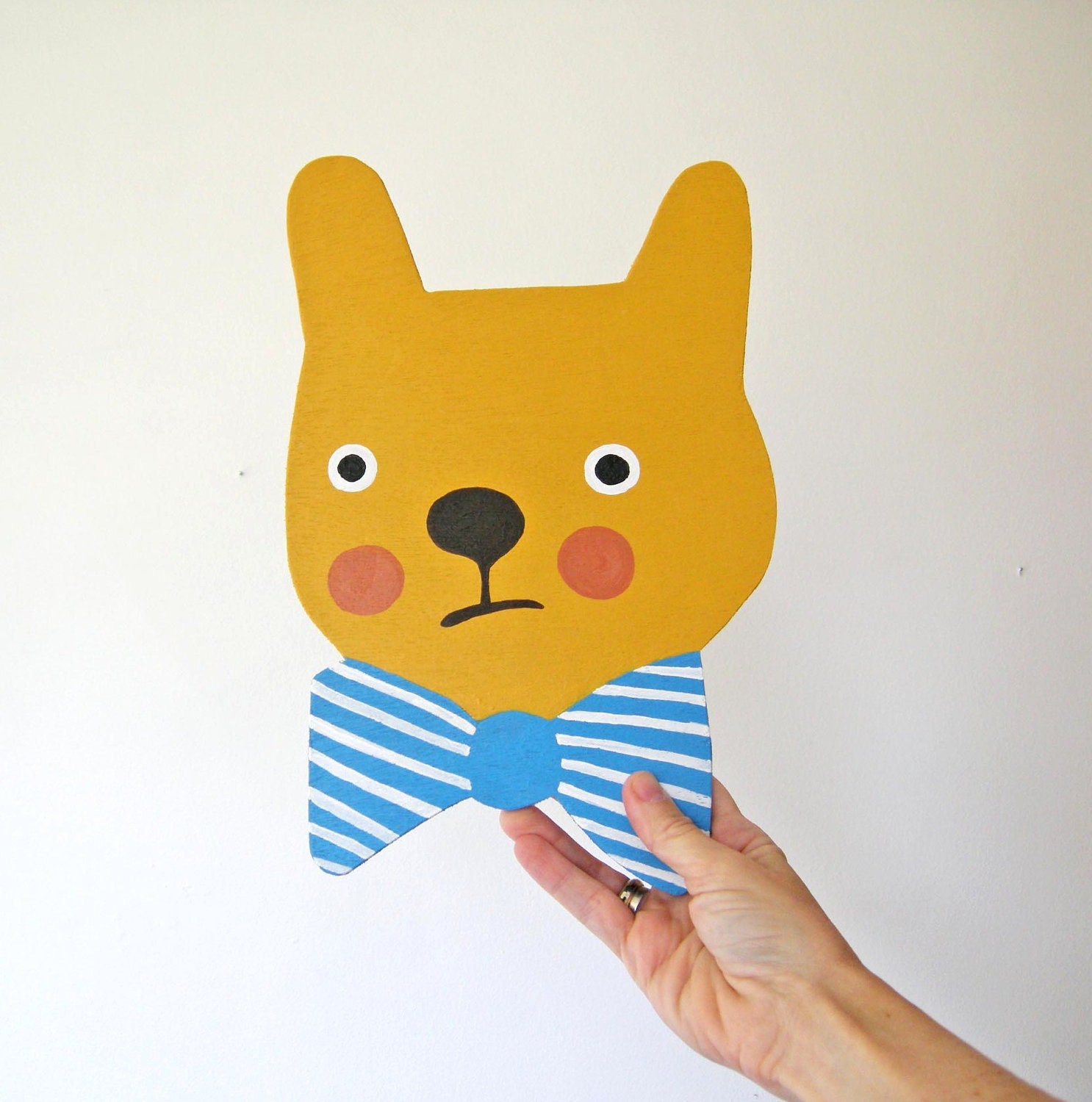 Yellow Bear with Bow Tie