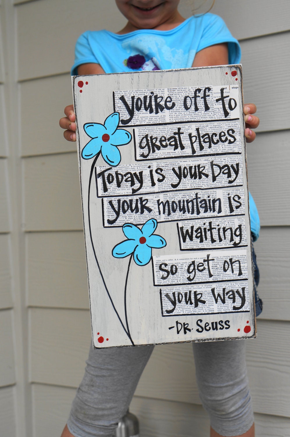 your mountain is waiting dr seuss wood sign
