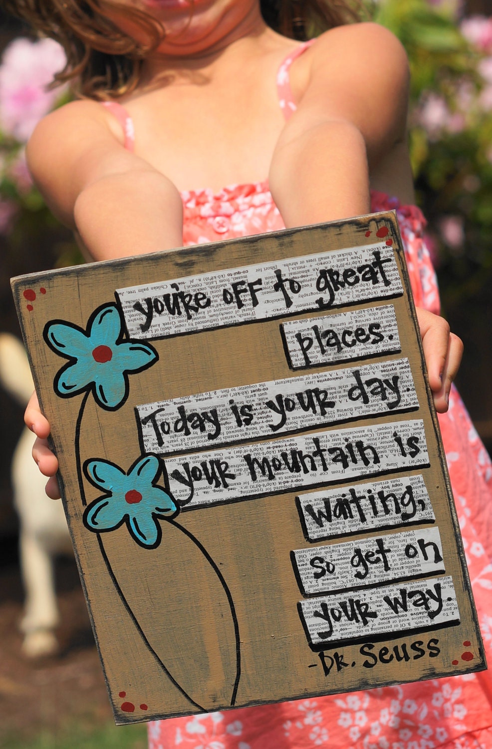 dr. seuss handmade card for graduates