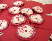 Paper Posies Gift Tags Red Journal Spot Party Favor Label