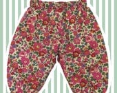Liberty Print Baby Bloomers - Sizes 1-3 Years