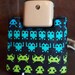 Unique Space Invaders Upcycled Decorated Vintage Rotary Trimphone FULLY WORKING