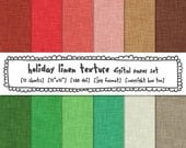 linen texture digital paper christmas holiday colors, winter, festive xmas digital backgrounds for personal use and small commercial use 316