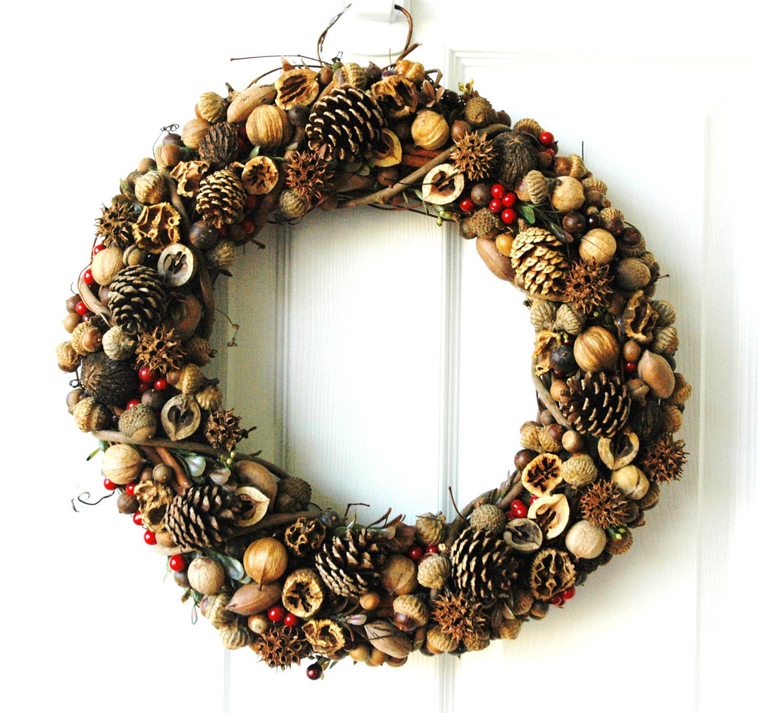 Nut, Pinecone & Seed Wreath