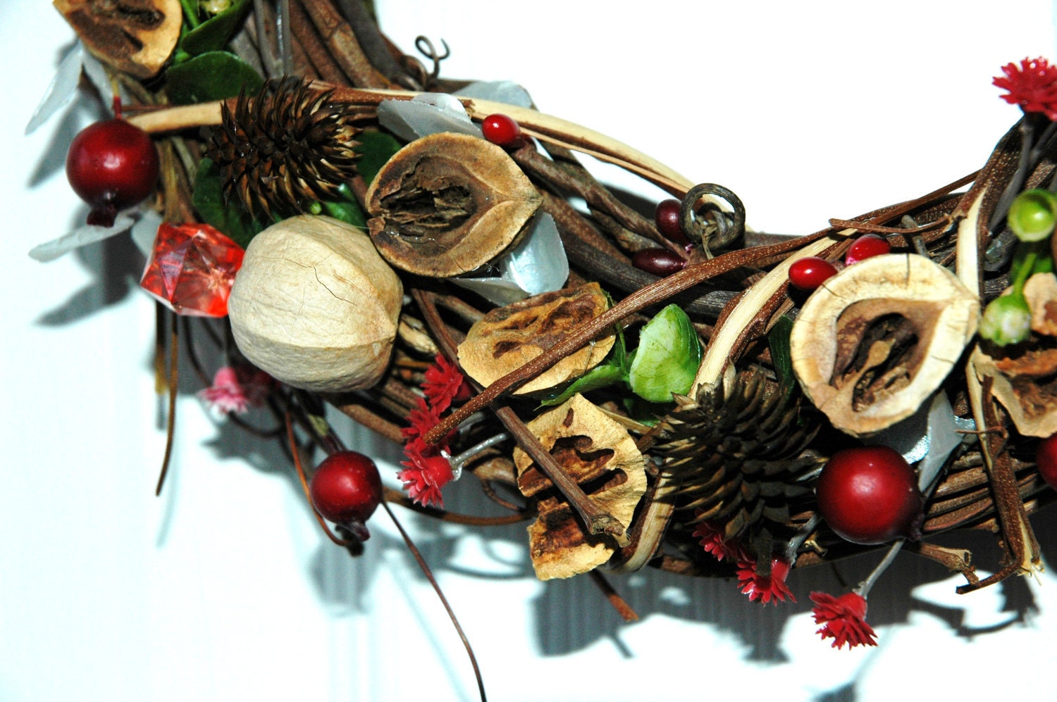 6" Candle Wreath: Heart of Hickory Mini-Hickowreath