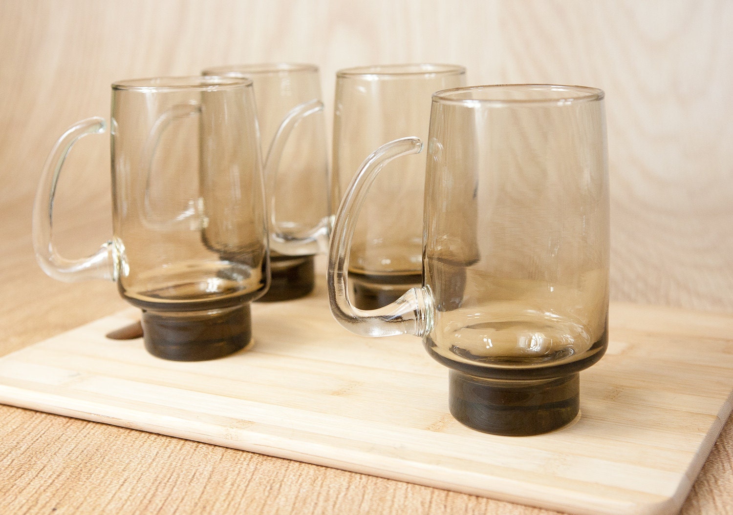 Tawny Accent Beer Mugs by Libbey 16 ounces, (set of 4)