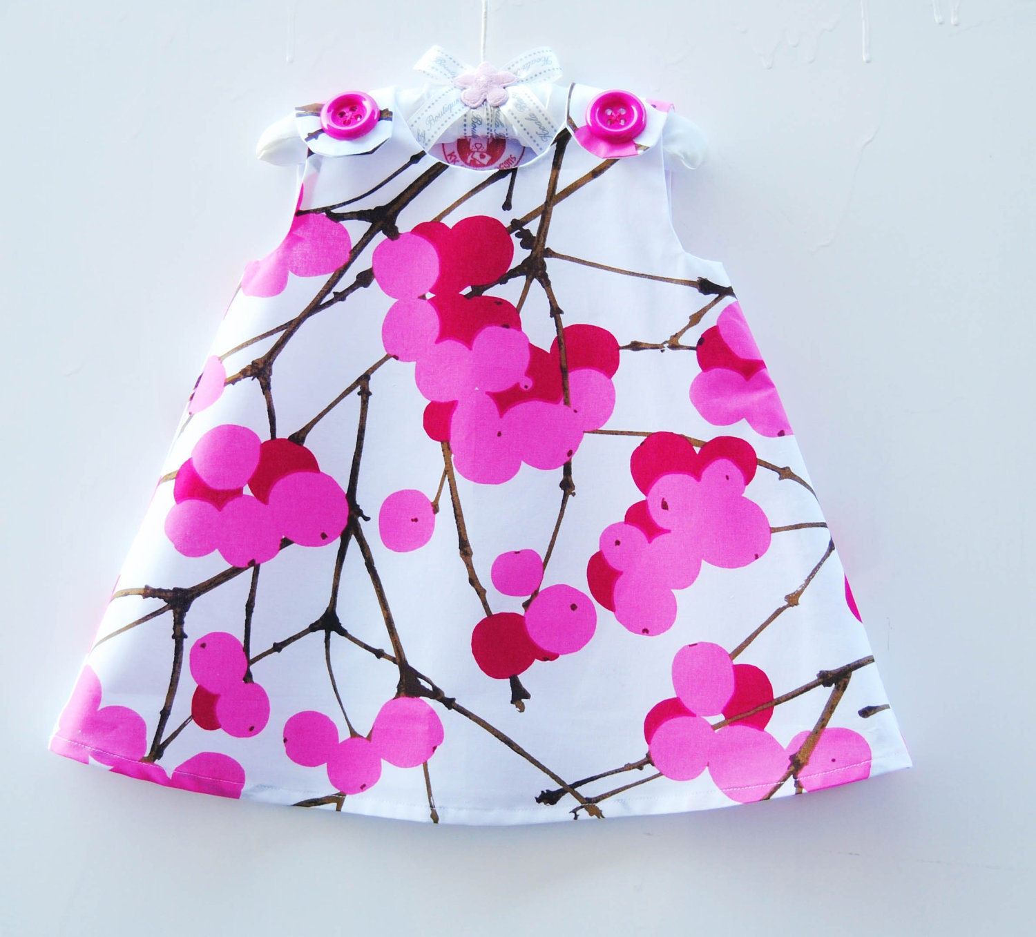 Marimekko Dress - Infant Dress - Baby Shower - Speical Occasions - Princess Dress - Handmade Childrens Fashion - Newborn to 2T ONLY