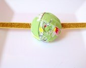 Baby Girl Headbands, Toddler Girl Headbands, Green Rosette Headband, Summer Headbands, Baby Girl Hair Accessories, Headbands for baby girls