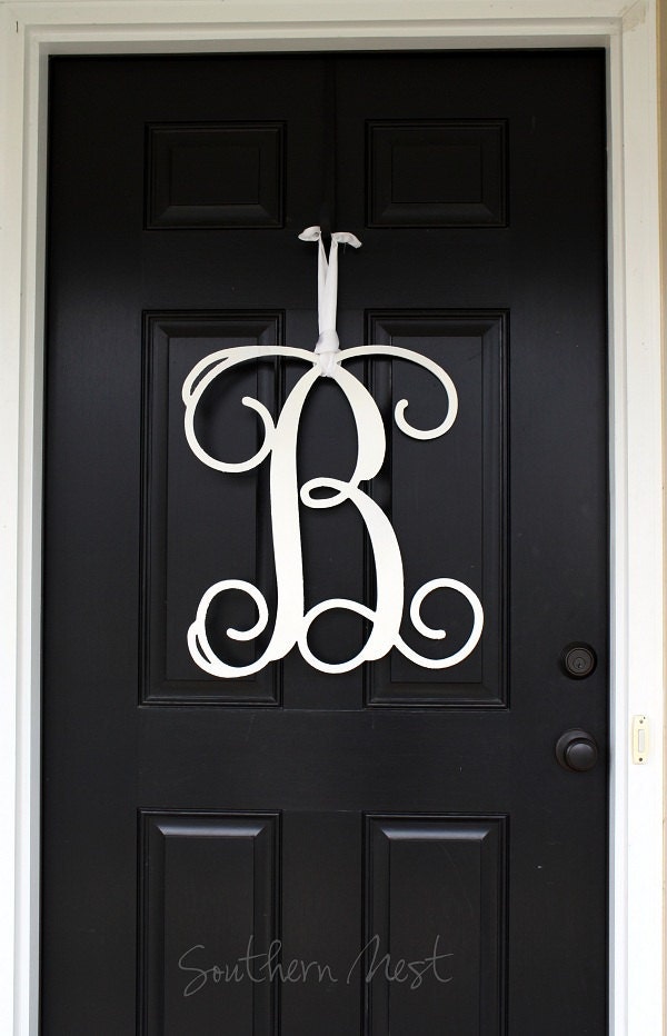 Double Doors-Two Large (20 inch) Wooden Monograms-Ready to Paint-Single Letter