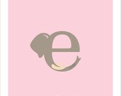 E is for Elephant - 8x10 PRINT