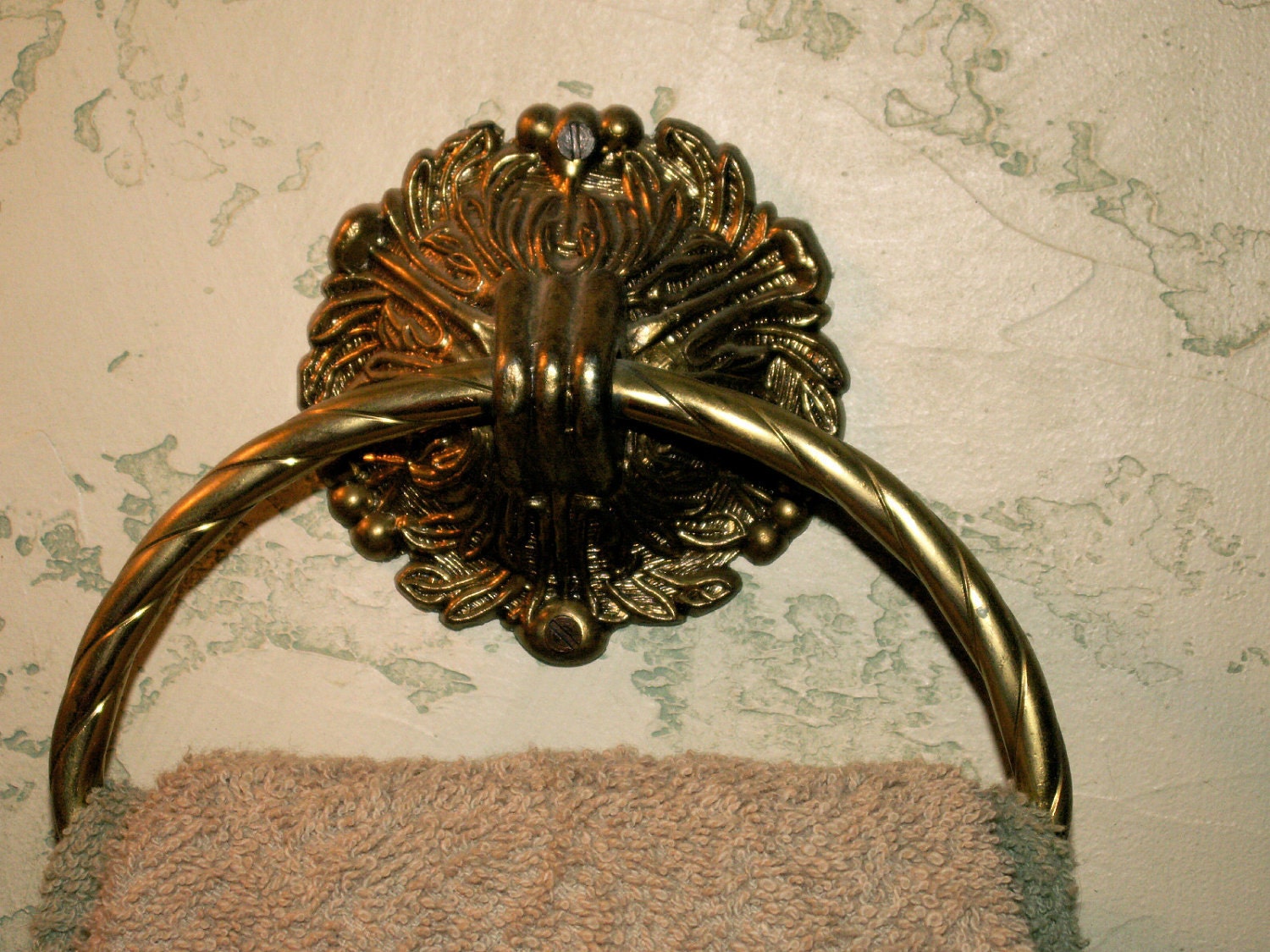 Arteriors Vintage Brass Ring Towel Holder