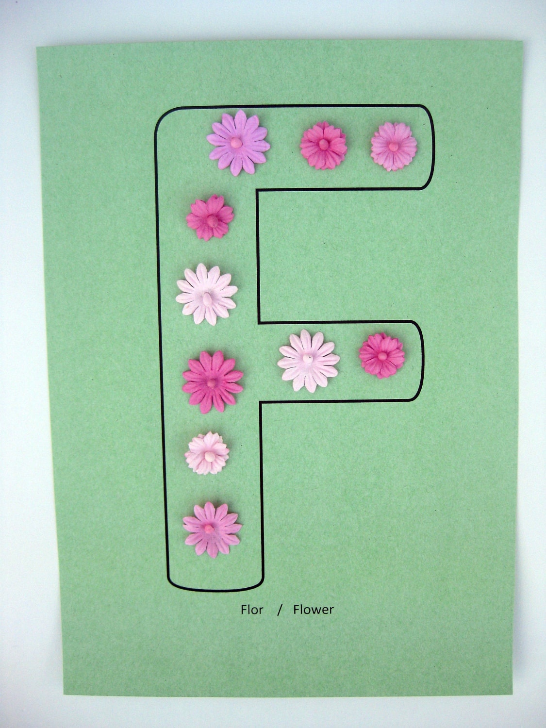 Alphabet Letter, Word, and Sound Recognition Toddler Activity Craft Kit A-M