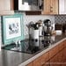 Kitchen backsplash, pantry or bathroom upgrade - vinyl quatrefoil design -