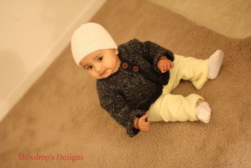 PATTERN Crochet Sweater Jacket Shrug Bolero Baby Newborn Toddler Classic Collection Dewdrops No 213