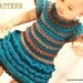 Pattern Crochet Ruffle Dress Headband Flower Girl baby Toddler Easy Beginner Pictures Dewdrops No: 220