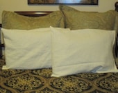 Washed White Linen Pillowcase