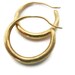 14K Solid Gold Hoop Earrings  Medium Round Hoops, Gold Hoops