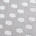 stormy weather in alabaster white on grey handprinted fabric panel