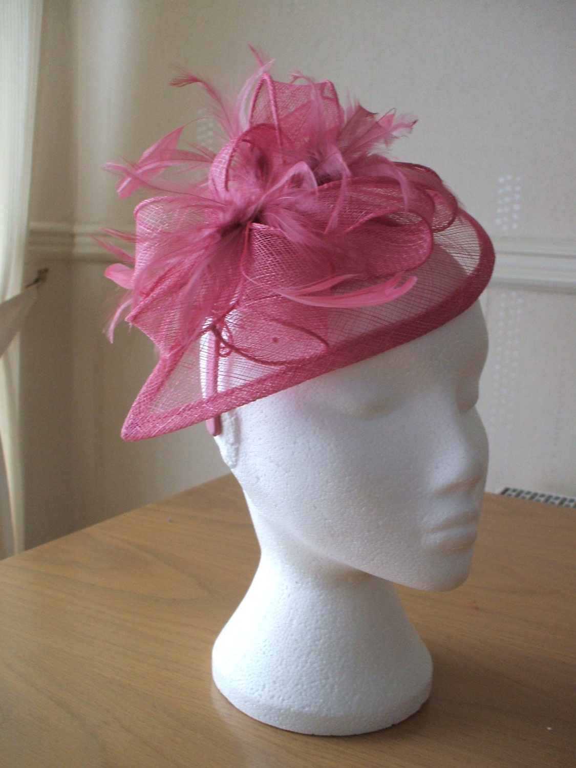 pink fascinator