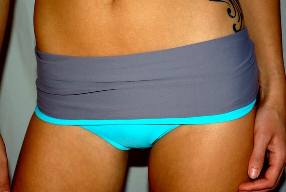 The "Mckenna" REVERSIBLE FOLDOVER BIKINI Bottoms