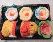 Sushi Baby Boy Gift Set - Gender Neutral Baby - Sushi Set - Baby Washcloths