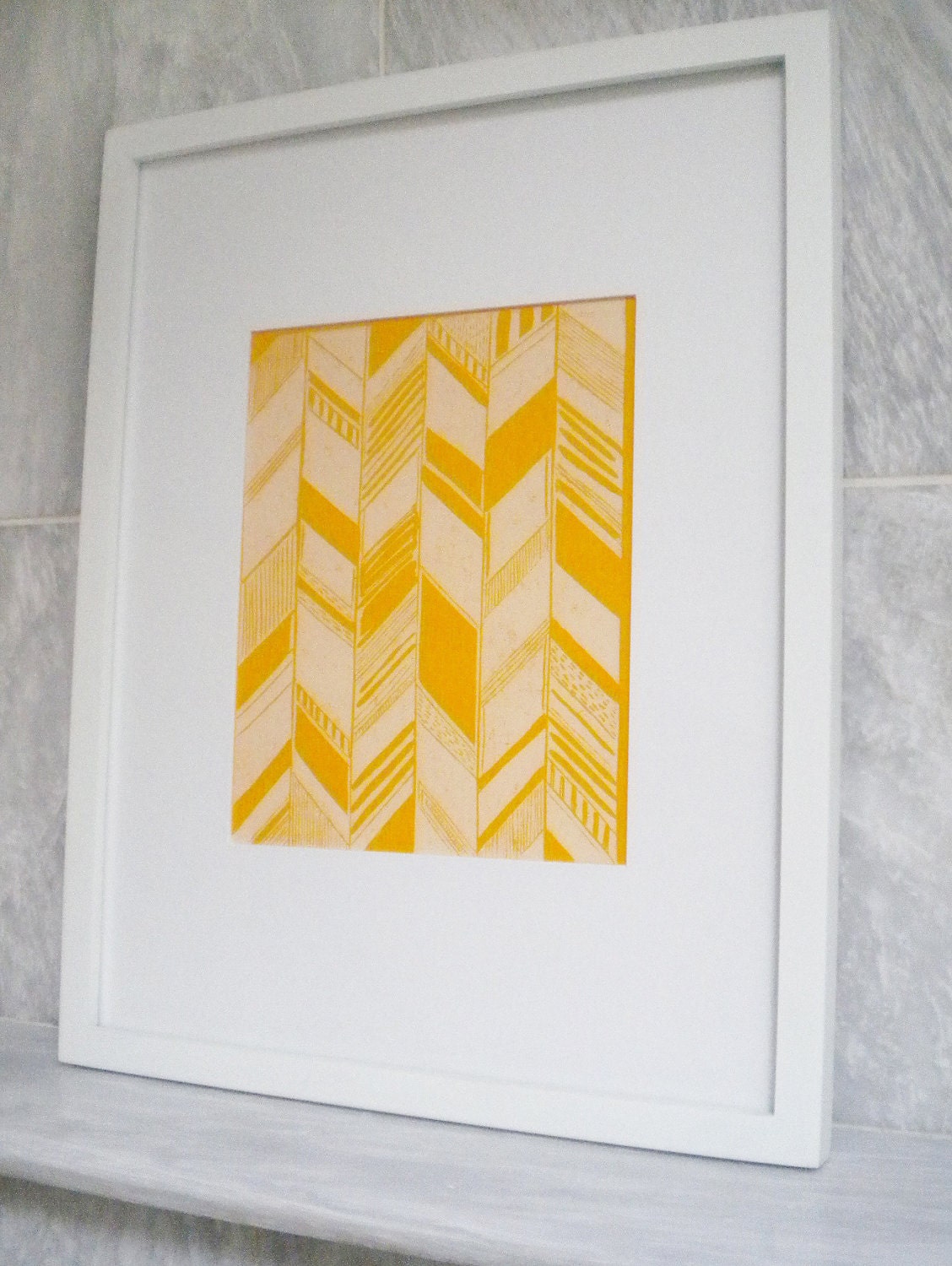 Pohoa yellow/white Print