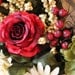 Front Door Twig Wreath, Red Roses, Daisies, Peony, Feathers, Berries, Great Gift -- FREE SHIPPING