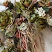 Front Door Wreath, Country Wreath, Summer Wreath, Fall Wreath, Rustic Wreath, Green Peonies, Roses, Ferns, Country Decor -- FREE SHIPPING
