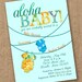 Tropical Onsie Luau Baby Shower Invite - Printable